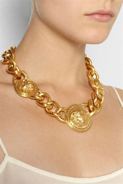 versace gold chain fake|custom solid gold versace necklace.